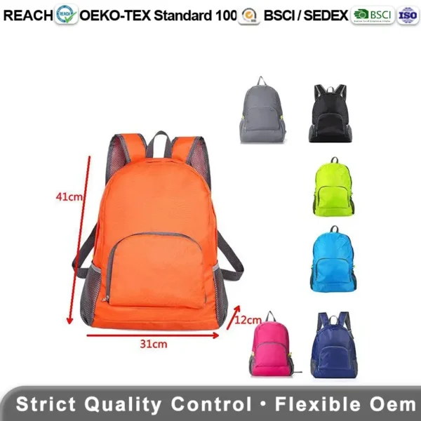 Foldable backpack