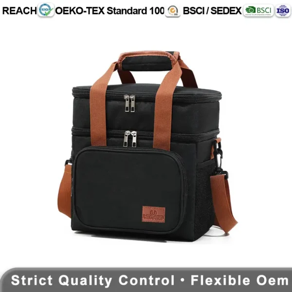 Double-layer cooler bag