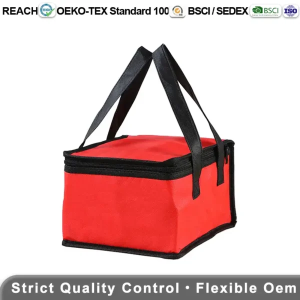 Portable zipper cooler bag