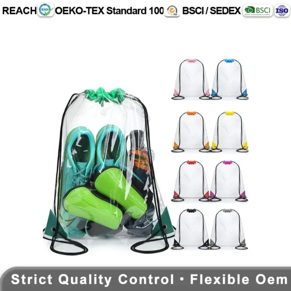 PVC drawstring bag