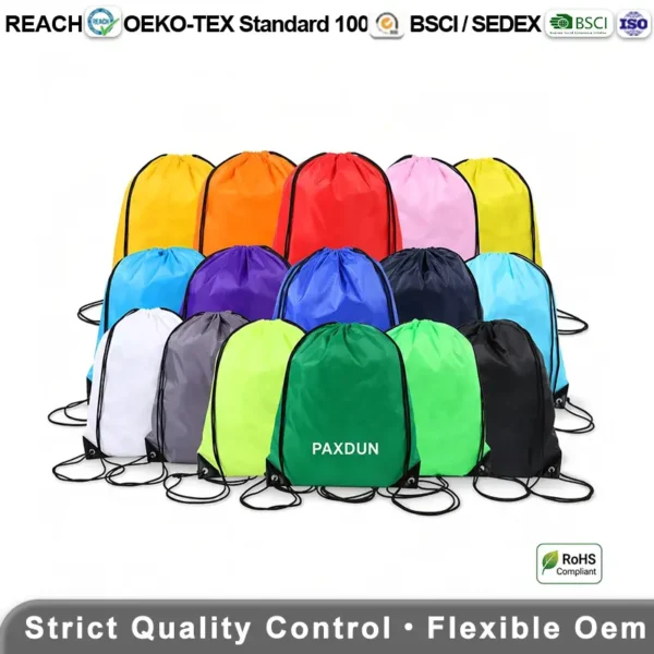 Polyester drawstring bag